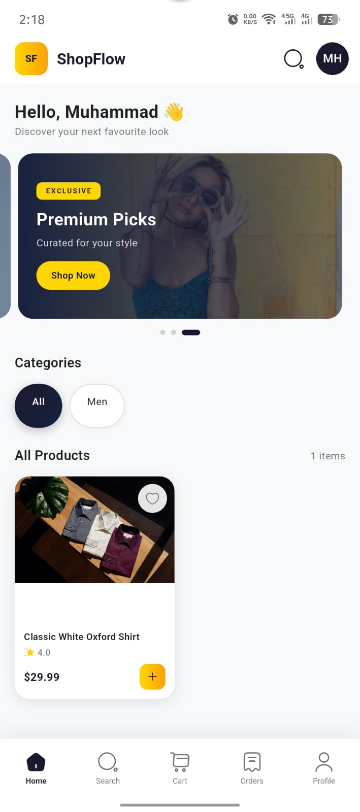 ShopFlow Screen 2